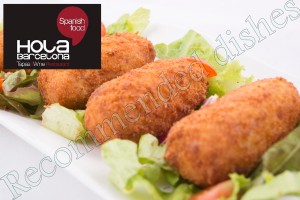 Home-made Croquettes, ham and chicken
